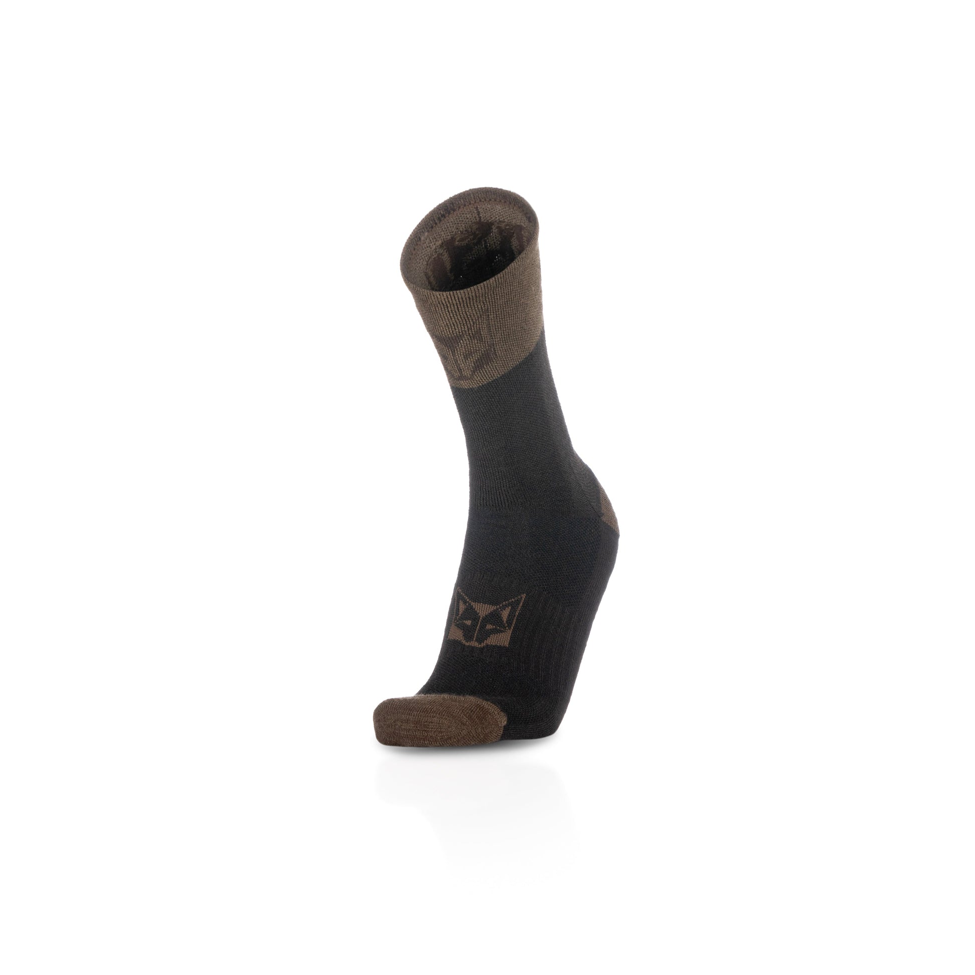 Calcetines de Lana Merina High Cut - Brown Trunk