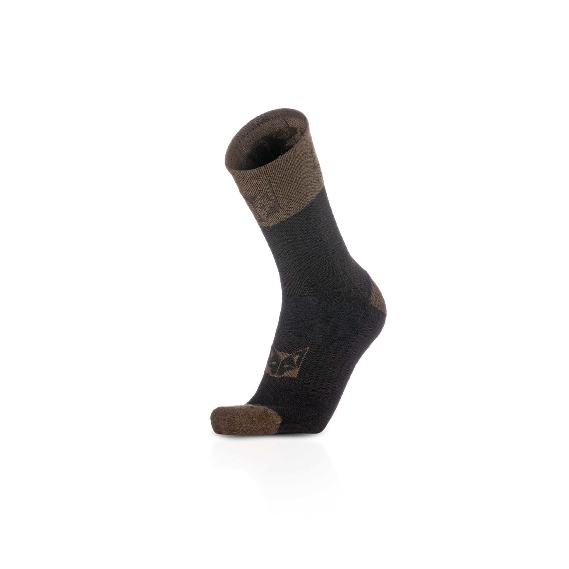 Calcetines de Lana Merina High Cut - Brown Trunk