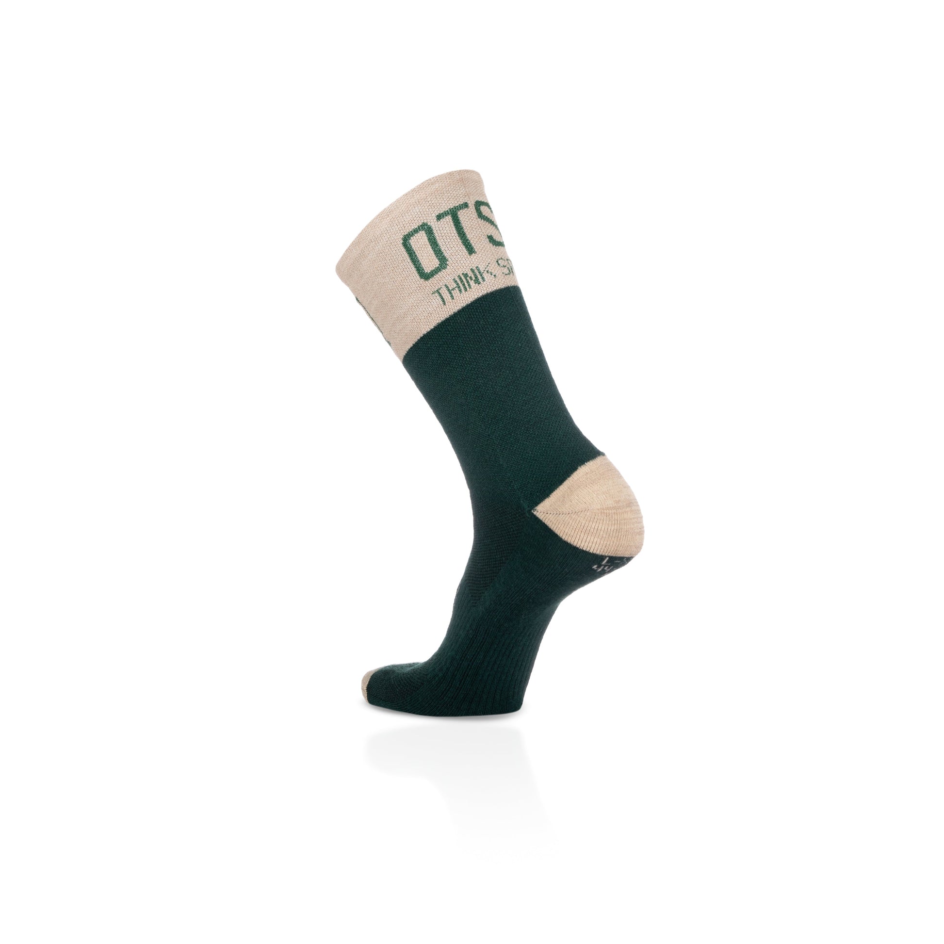 Calcetines de Lana Merina High Cut - Green Leaf
