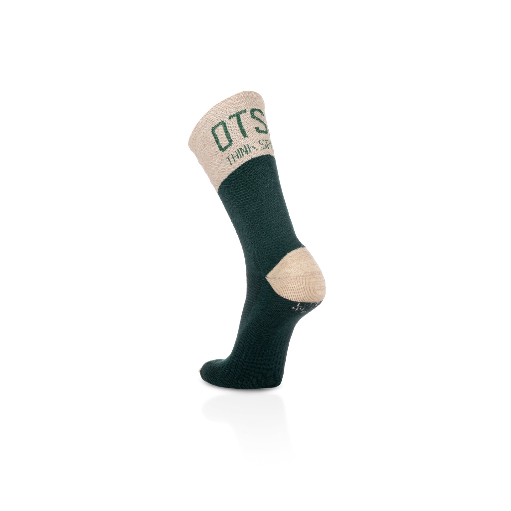 Calcetines de Lana Merina High Cut - Green Leaf