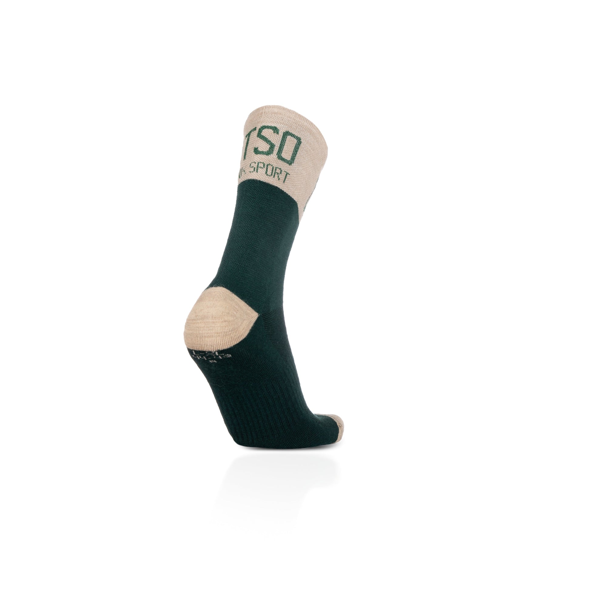 Calcetines de Lana Merina High Cut - Green Leaf