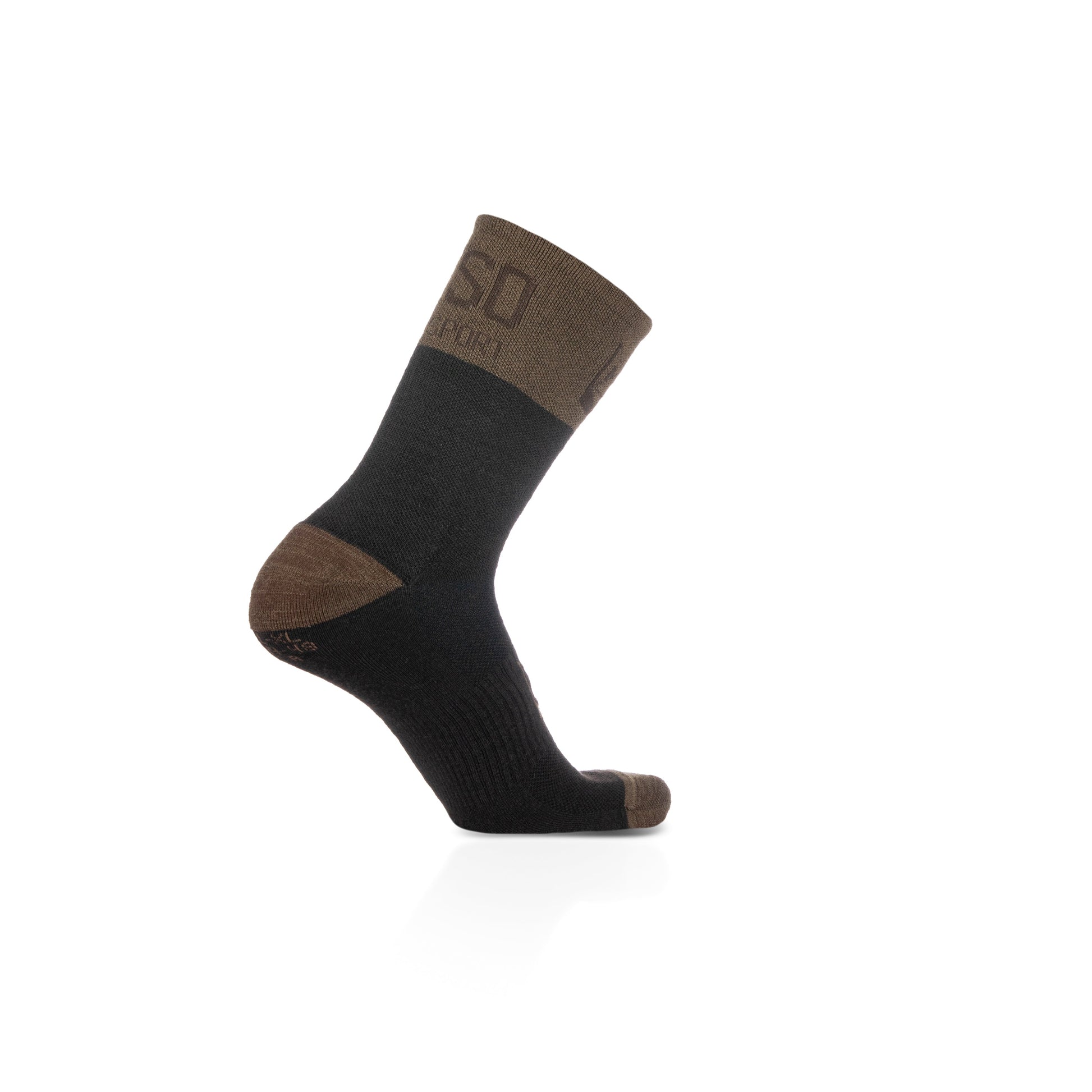 Calcetines de Lana Merina High Cut - Brown Trunk