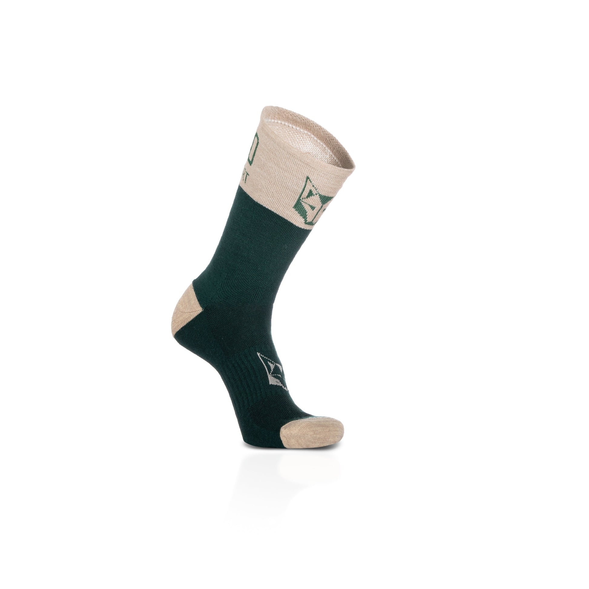 Calcetines de Lana Merina High Cut - Green Leaf