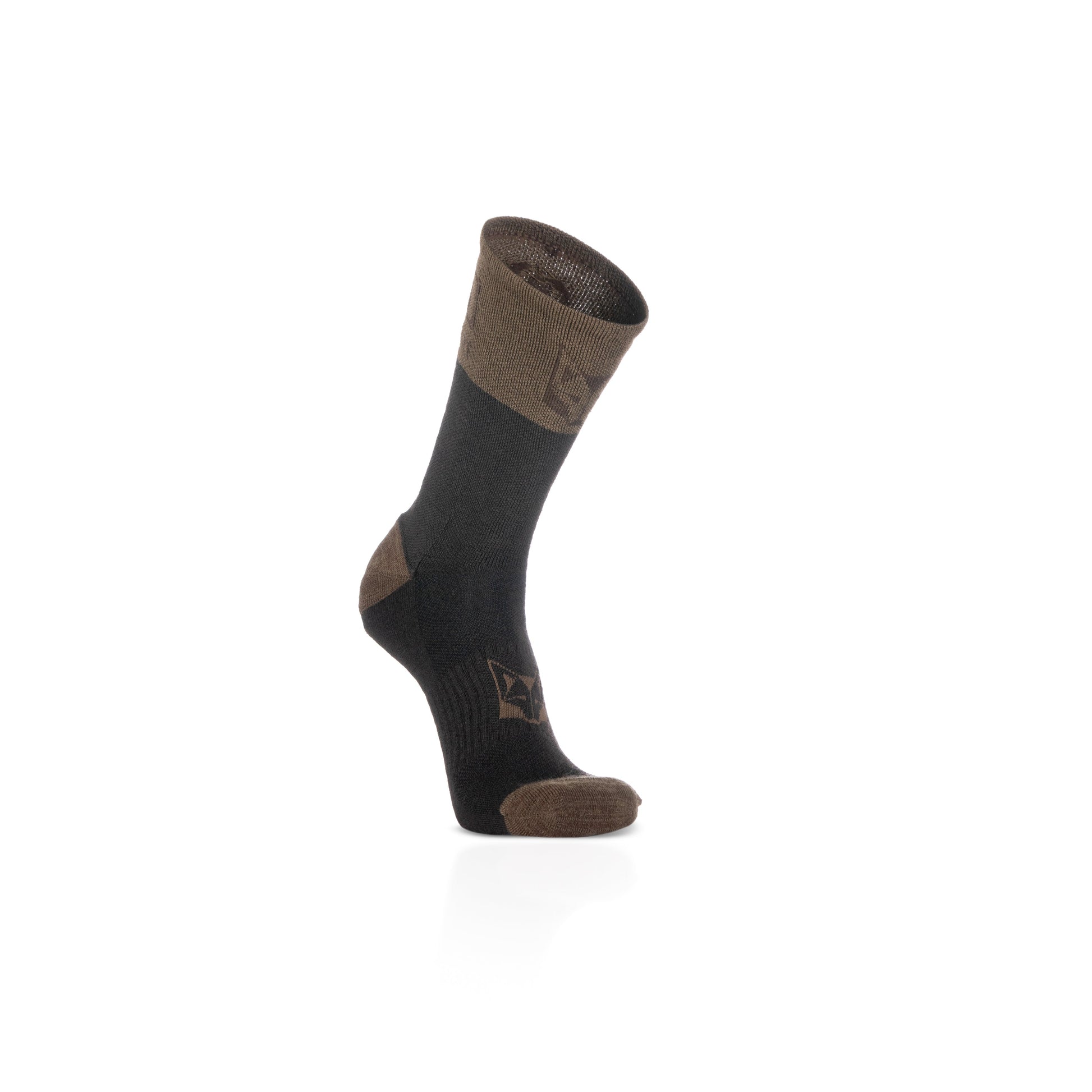 Calcetines de Lana Merina High Cut - Brown Trunk