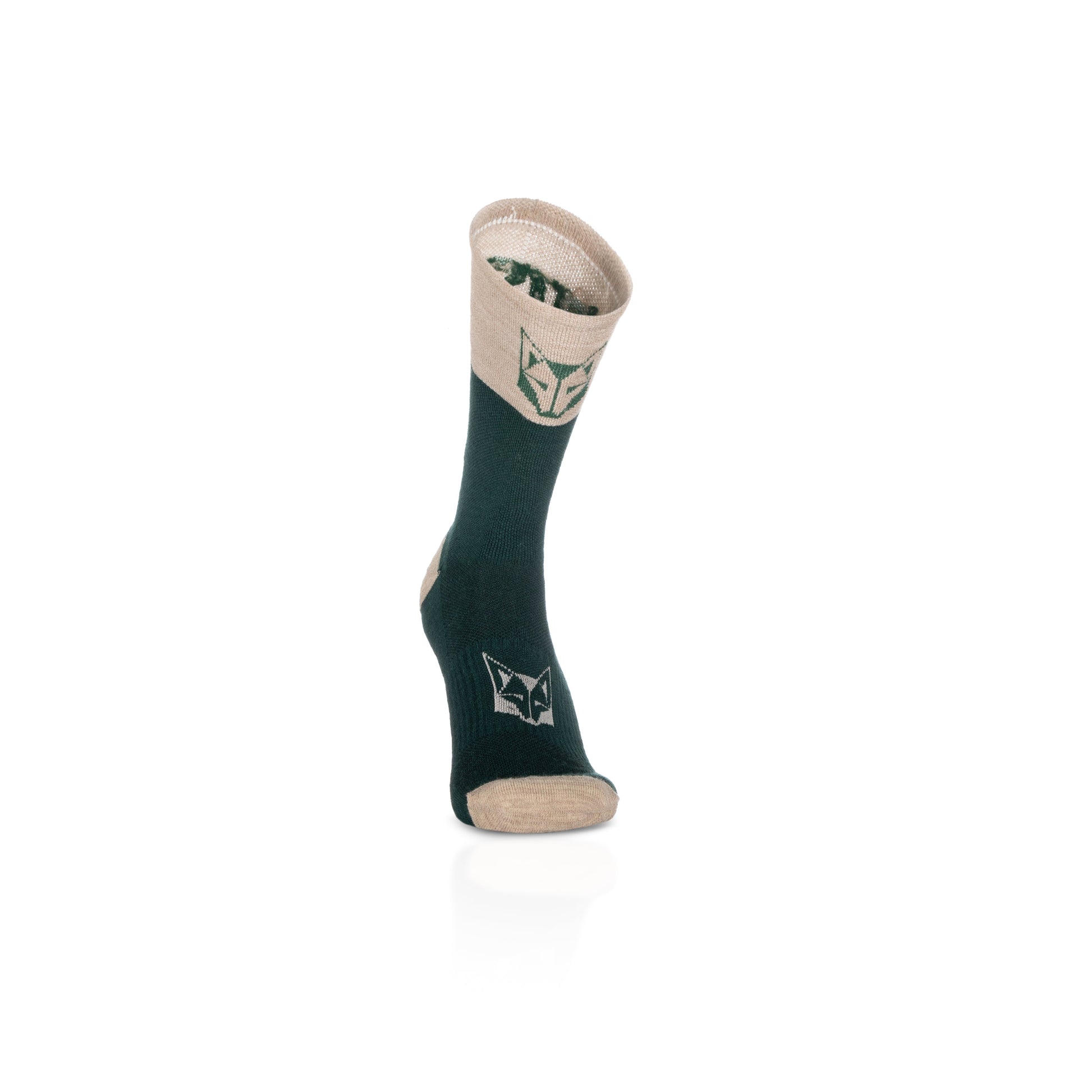 Calcetines de Lana Merina High Cut - Green Leaf