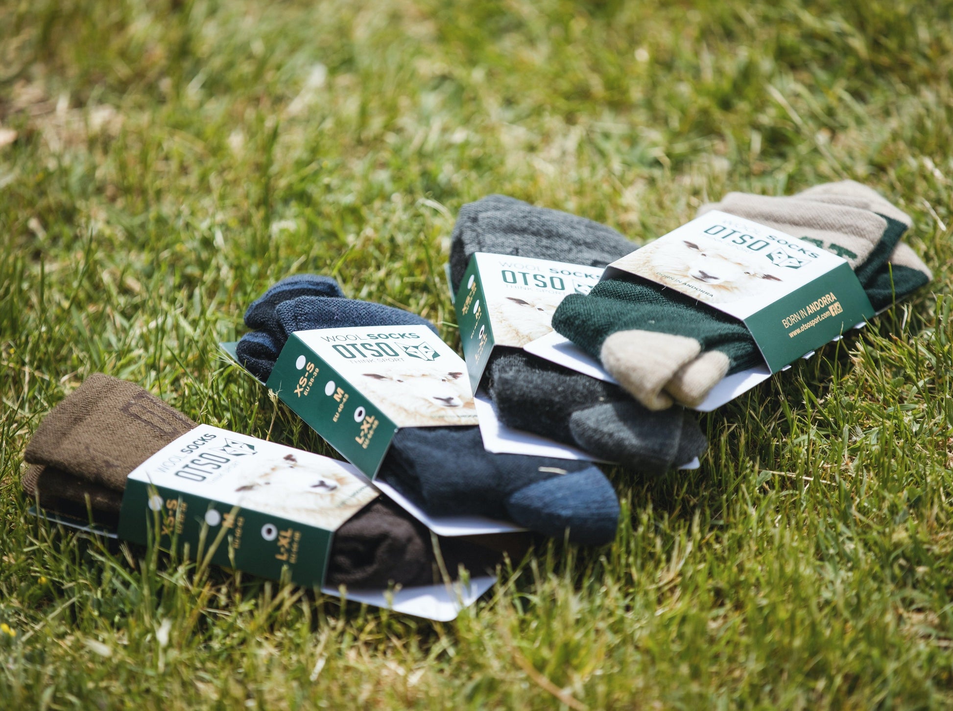 Calcetines de Lana Merina High Cut - Gray Rock