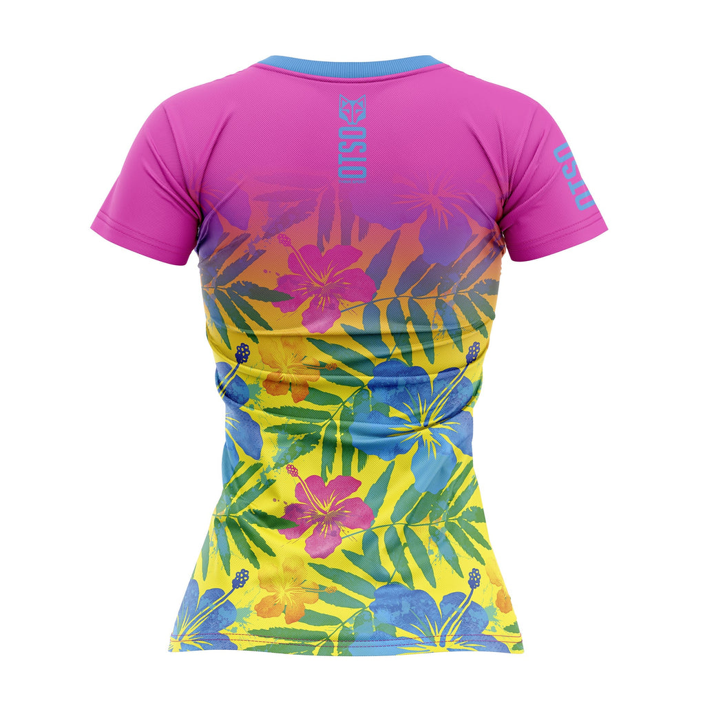 Camiseta manga corta mujer - Floral Pink